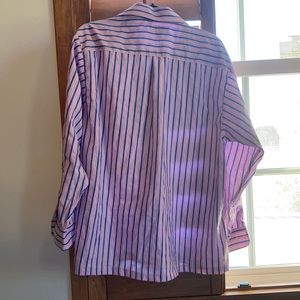 Men’s Croft & Barrow wrinkle-Resistant pink , blue , and white button down shirt